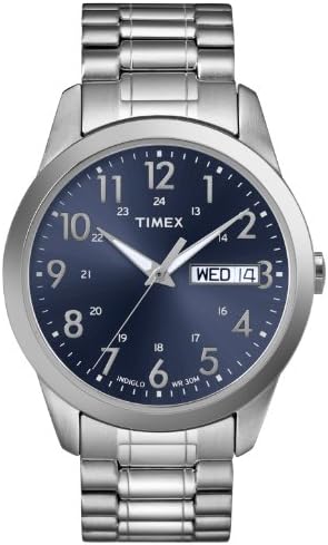 Timex Men's Quartz Watch, Analog Display and Stainless Steel Strap
