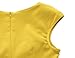 MUXXN Women's 1950s Vintage Retro Capshoulder Party Swing Dress (L, Yellow)