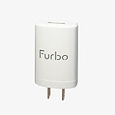 Furbo Pet Camera USB Power Adapter for Furbo 360&deg; Dog Cam and Furbo Mini (Non-Rotating Model) &ndash; Official USB-A Wall Plug, 5.2V/2A (10.4W), 1-Count