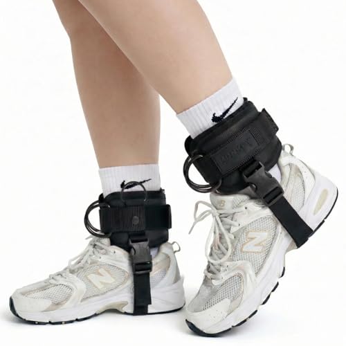 Monkey Power Fit Par De Grilletes para Tobillo Modelo Ultra para Gym y Fitness Polera con Talonera para Gimnasio. Abductor Y Gluteo con Materiales Resistentes y Reforzados Premium