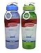 Rubbermaid Refill Reuse Chug Water Bottles, Flip-Top Lid, BPA-Free, Finger Loop for Easy Carrying, 32oz, 2 Pack