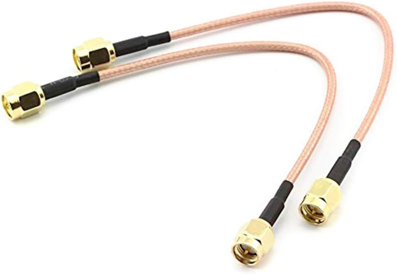 TengKo SMA Male to SMA Male 2 Pack Connector Extension Cable RG316 Antenna Cable WiFi Wireless Pigtail Jumper Low Loss Patch Lead For SDR Devices Baofeng FPV FCC Emissions Testing - Image 5
