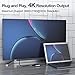 USB-C to HDMI VGA Adapter, Colorfulday 2 in 1 USB 3.1 Type C to VGA HDMI 4K UHD Converter Adaptor Thunderbolt 3 Compatible Dual Screen Display with Aluminium Compatible 2019/2018 MacBook, ChromeBook