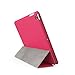 KHOMO iPad Mini 1 2 3 Case - Dual Series - Ultra Slim Twill Pink Cover with Auto Sleep Wake Feature for Apple iPad Mini 1st, 2nd and 3rd Generation