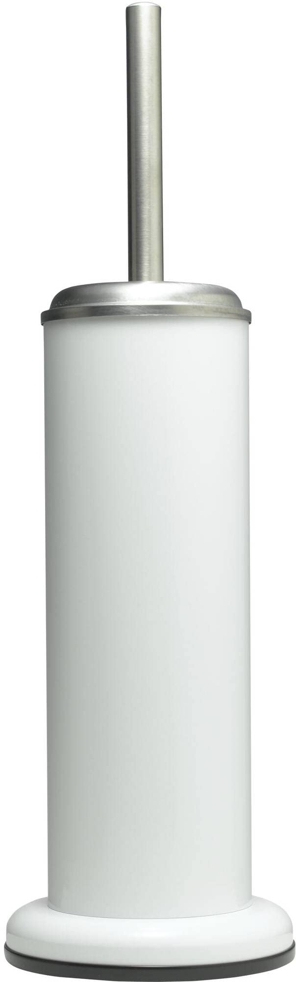 Sealskin Acero Toilet Brush and Holder, Stainless Steel, White, 12.6 x 12.6 x 41 cm