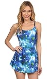 Dippin' Daisy's Women's One Piece Slimming Swimdress Size 8 to 18 - Made in USA