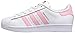 adidas Originals Kids' Superstar Sneaker, White/Light Pink/ Metallic Gold, 5