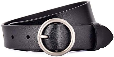 Genuine Leather Belts for Women vintage Alloy buckle Belt for Pants Dress Jeans