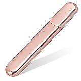 Premium Glass Nail File With Case, Crystal Diamond Salon Best Beauty Nail Files For Natural and Acrylic Nails Top Stocking Stuffers Christmas Birthday Gift for Woman and Man