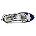 ELEGANTPARK BD 2 Pcs Shoe Clips Double Layers Rhinestones Wedding Party Decoration Silver