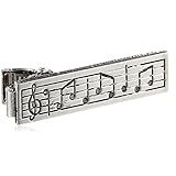 Music Note Musician Clasp Tie Clip Bar Instrument Musical Treble Clef