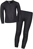 Snozu Girl’s Thermal Warm Underwear Top Pant Set