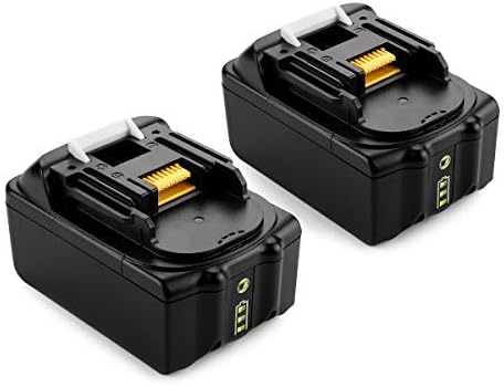OPSON 2 Packs 18V 5.0Ah Lithium-ion Replacement Battery Packs for Makita BL1860 BL1850 BL1840 BL1815 BL1830 194205-3 LXT-400 and More