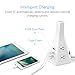 Tower Power Strip with USB by BESTEK – Vertical 6 Outlet 6 Foot Long Power Cord, 3 USB & 1 Type-C Charging Ports