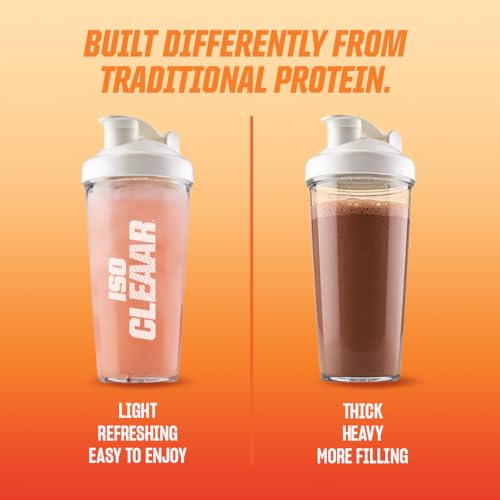 PVL ISO CLEAAR Clear Protein Drink Mix, 20g Protein and Aminos, 80 Calories, Zero Sugar, Dairy-Free (650 G, Blue Slushie)