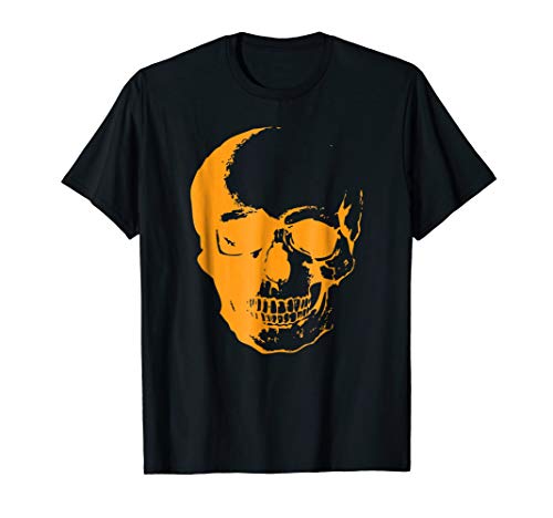 Orange Skull Halloween Skeleton Halloween Costume T-Shirt