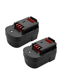 Powilling - Batería de repuesto para Black+Decker HPB14 FireStorm HPB14 FSB14 FS140BX 499936-34 499936-35 A14 A144EX A1714 BD1444L HPD14K-2 CP14KB HP146F2 HP148F2R (2 unidades)