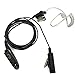 3' 2-Wire Earpiece Headse Coil Earbud Audio Mic Surveillance Kit Compatible For Motorola Ht750 Ht1250 GP280, GP328, GP330,MT850, MT850LS,PRO860,RMU Acoustic Tube Headset, Noise ReductionTwo-Way Radio