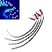 Cutequeen 30cm LED Car Flexible Waterproof Light Strip Blue (pack of 4)
