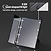 INTEY Travel Makeup Mirror Lighted LED Mirror Portable & Tri Foldable Cosmetic Vanity Mirror (Black)