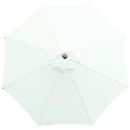 Tokept Umbrella Canopy for 9ft 8 Ribs White (Canopy Only)