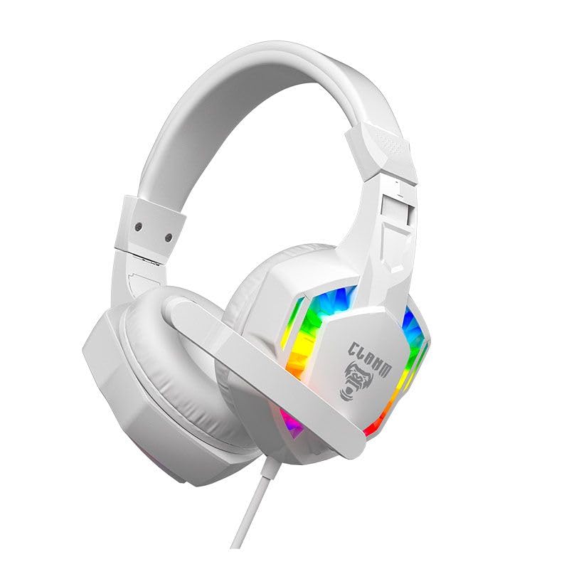 Combo GAMER 4 em 1 MTS, Nightmare Snow • Mouse 4D - 3600 Dpi • Teclado RGB LED Rainbow Anti-Ghosting • Fone e Microfone Headset 45mW Stereo • Mousepad 290x250 • Quality Premium • Setup Gamer Branco