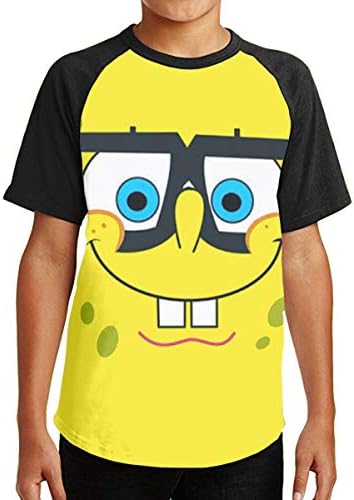 Unisex Teenager Sponge-bob 3D Printing Short Sleeve T- Shirts For Boys Girls