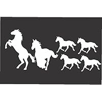 Horse Family- Die Cut Vinyl Window Decal/sticker for Car , Truck, Laptop 3.5"x8.5"