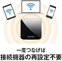 Amazon Buffalo 無線lan親機 11ac N A G B 433 150mbps トラベル