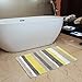 HEBE Non Slip Shag Microfiber Shower Bath Rug Absorbent Bath Mat - Machine Washable Bathroom Floor Carpet 26