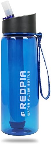 Personal Water Filter Go Bottle with Intergrated 1,500-liter (396 Gallons). Personal Drinking Straw System Pure Cartridge Highest Filtration. Best for Your Health. FDA and BPA Approved Personal Water Filter.