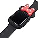 Soft Silicone Mouse Ears Protective Case Disney Character Compatible with I Watch Series 4 40MM 44MM for Kids（Black+Red,40MM）