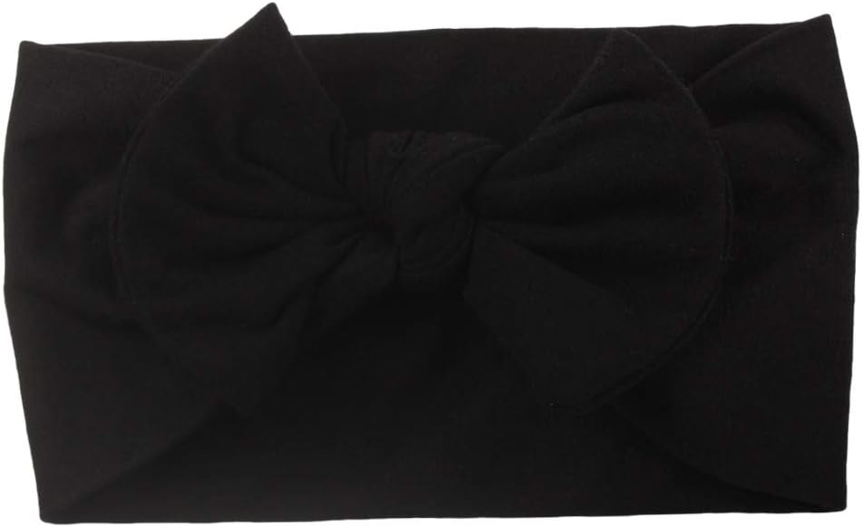 EKIMI Baby Girl Headbands and Bows - Classic Head Wrap Stretchy Hair Bands Hair Accessories - Newborn Infant Toddler Hairbands Photographic Accessories Children Headwear 1Pc