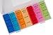 PuTwo 7-Day Pill Organizer, Weekly Rainbow Pill Case with 21 Compartments, Detachable Medicine Organizer 3 Times a Day