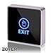 DC 12V NC NO Square, ZOTER Touch Sensor Door Exit Release Button Switch w LED Light