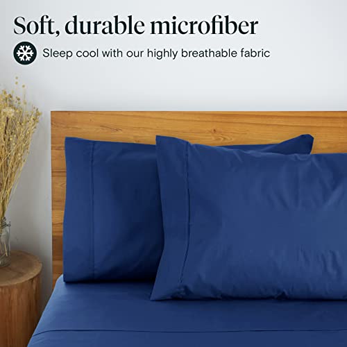 6 PC Sheet Set Sheets Deep Pockets 18" Eco Friendly Wrinkle