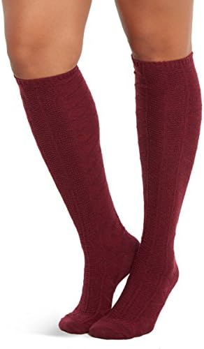Cable Knit Knee-High Socks