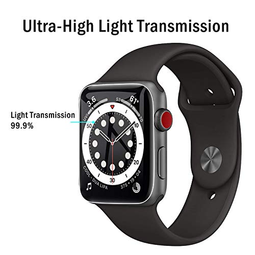 [6 Pack] QHOHQ Screen Protector for Apple Watch Series 6/Watch SE 44mm