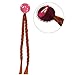 fedio Girls Princess Dress up Accessories 4 Pieces Gift Set Princess Gloves, Hair Braid, Tiara Crown and Wand for Kids (Rose)