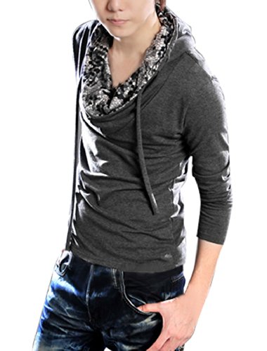 Mens Trendy Beehive Grid Hoodie Casual Shirt Sweatshirt