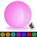 LED Ball Light IP68 Waterproof LED Pool Lights 16 RGB Colors LED Floating Light Rechargeable Remote Control LED Lights Outdoor 5.9-Inch Patio Lawn Decoration LED Ball Lights ¡­