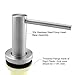 seafulee Sink Soap Dispenser Solid Heavy Modern Stainless Steel Brushed Nickel Deck Mounted Well Built Sturdy Kitchen Sink Countertop Soap Dispenser, Large Capacity 17 OZ Bottle