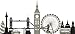 London Calling Wall Art Kit