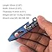 Titaner Titanium Multitool Pry Bar Bottle Opener Screwdriver Wrench Tool EDC Gear Keychain Tools (Blue)