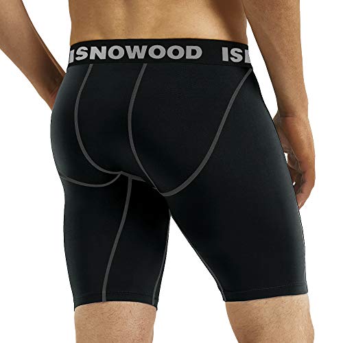 isnowood Compression Shorts for Men Spandex Running Workout Athletic