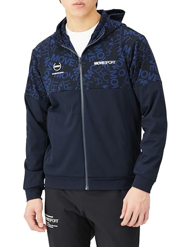 DESCENTE(デサント) S.F.TECH ロゴ総柄 バックロゴ フルジップフーディー
