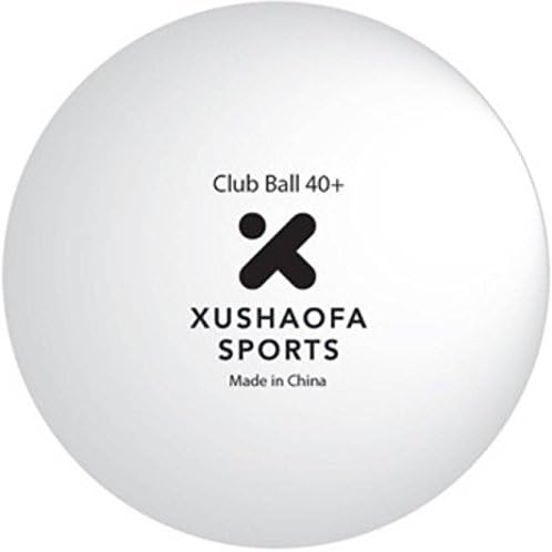 Xushaofa Seamless Club Poly Ping Pong Ball - Size: 4, Diameter: 4.01 cm (Pack of 6, White)