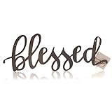 Home Decor BLESSED METAL SIGN Metal Family Art 37192