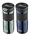 Contigo 20-Ounce SnapSeal Byron Travel Mug, Greyed Jade and Monaco Blue - Leak Proof Coffee Mug -Vacuum Insulated - Maintains Temperature of Drinks, Hot or Cold - Fits Most Car Cupholders - 2 Pack
