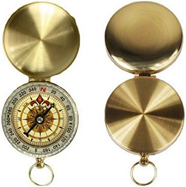 Snowmanna-Portable Vintage Old Style Compass Pocket Watch Style Multifunction Fluorescence Compass Navigation for Outdoor Sports Camping Hiking